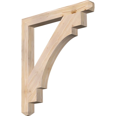 Ekena Millwork Merced Craftsman Smooth Bracket, Douglas Fir, 3 1/2"W x 34"D x 38"H BKT04X34X38MRC04SDF